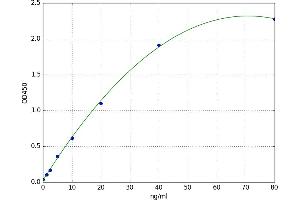 A typical standard curve (MAPK14 Kit ELISA)