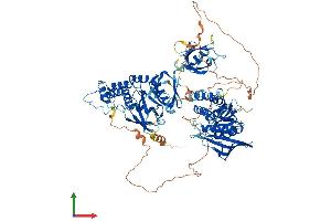 AlphaFold protein structure predicition of Human Recombinant PTPN4 Protein, UniprotID P29074