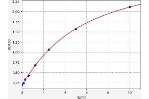 Typical standard curve (COL7A1 Kit ELISA)