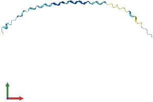 AlphaFold protein structure predicition of Human Recombinant SPRR2A Protein, UniprotID P35326