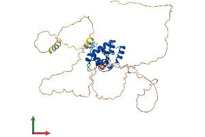 AlphaFold protein structure predicition of Mouse Recombinant Arfgap1 Protein, UniprotID Q9EPJ9