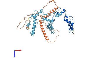 AlphaFold protein structure predicition of Human Recombinant ZNF514 Protein, UniprotID Q96K75
