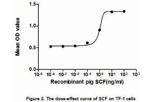 The dose-effect curve of SCF was shown in Figure 2.