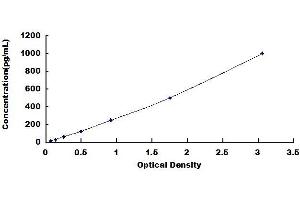 Typical standard curve