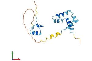 AlphaFold protein structure predicition of Human Recombinant ZNHIT3 Protein, UniprotID Q15649