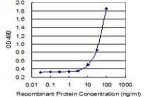 Sandwich ELISA detection sensitivity ranging from 3 ng/mL to 100 ng/mL. (ICOSLG (Humain) Matched Antibody Pair)