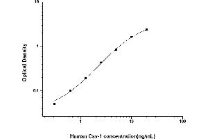 Typical standard curve (Caveolin-1 Kit ELISA)