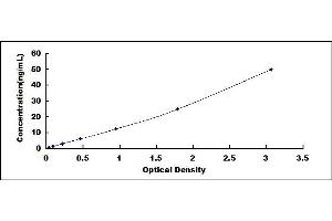 Typical standard curve (Acetylcholinesterase Kit ELISA)
