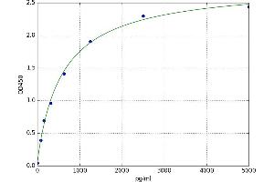 A typical standard curve (RACGAP1 Kit ELISA)