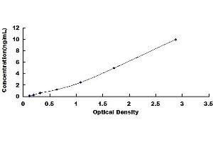 Typical standard curve (AHNAK Kit ELISA)