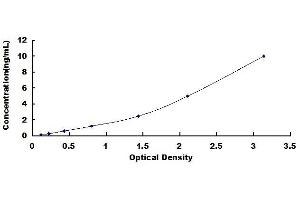 Typical standard curve
