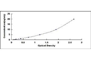 Typical standard curve (Cystin 1 Kit ELISA)