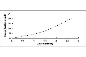 Typical standard curve (RBP4 Kit ELISA)