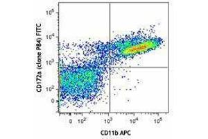 Flow Cytometry (FACS) image for anti-Signal-Regulatory Protein alpha (SIRPA) antibody (FITC) (ABIN2661533)