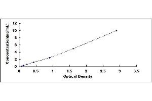 Typical standard curve (OXSR1 Kit ELISA)