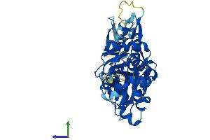 AlphaFold protein structure predicition of Mouse Recombinant Actrt1 Protein, UniprotID Q9D9J3