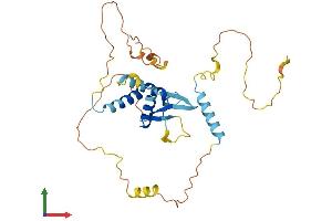 AlphaFold protein structure predicition of Human Recombinant DEPDC4 Protein, UniprotID Q8N2C3