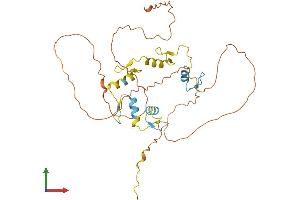 AlphaFold protein structure predicition of Mouse Recombinant Scrt1 Protein, UniprotID Q99M85