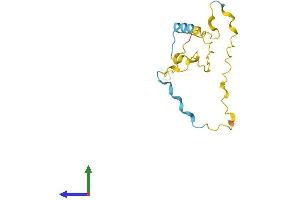 AlphaFold protein structure predicition of Mouse Recombinant Prr13 Protein, UniprotID Q9CQJ5