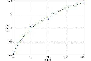 A typical standard curve
