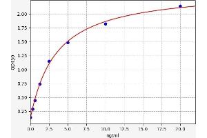 Typical standard curve (CPOX Kit ELISA)