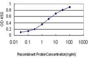 Detection limit for recombinant GST tagged GNG4 is approximately 0.