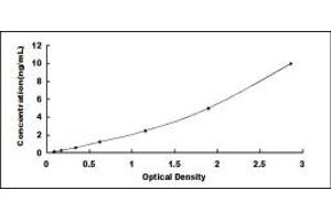 Typical standard curve (ABCA9 Kit ELISA)