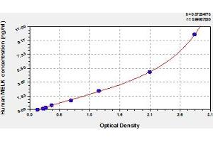 Typical Standard Curve (MELK Kit ELISA)
