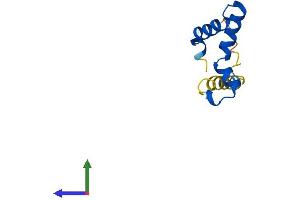 AlphaFold protein structure predicition of Mouse Recombinant Dpy30 Protein, UniprotID Q99LT0