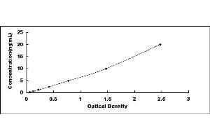 Typical standard curve (RCN3 Kit ELISA)