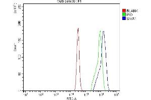 Flow Cytometry analysis of U937 cells using anti-SIVA/SIVA1 antibody (ABIN7598994). (SIVA1 anticorps  (AA 1-141))