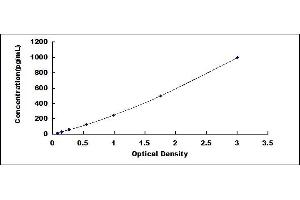 Typical standard curve (Period Circadian Protein 1 Kit ELISA)