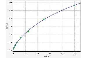 Typical standard curve (Haptoglobin Kit ELISA)