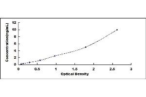 Typical standard curve (MRPL18 Kit ELISA)