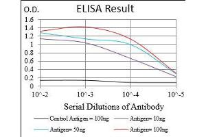 Black line: Control Antigen (100 ng), Purple line: Antigen(10 ng), Blue line: Antigen (50 ng), Red line: Antigen (100 ng),