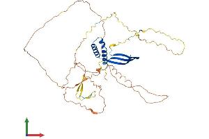 AlphaFold protein structure predicition of Mouse Recombinant Gtf2a1l Protein, UniprotID Q8R4I4