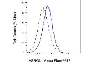 Validation of ASRGL1 knockdown using flow cytometry. (ASRGL1 anticorps)