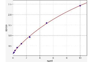 Typical standard curve (TNFRSF10A Kit ELISA)