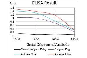 Black line: Control Antigen (100 ng), Purple line: Antigen(10 ng), Blue line: Antigen (50 ng), Red line: Antigen (100 ng),