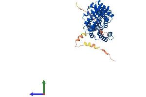 AlphaFold protein structure predicition of Human Recombinant TTC23 Protein, UniprotID Q5W5X9