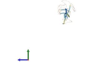 AlphaFold protein structure predicition of Human Recombinant OFD1 Protein, UniprotID O75665