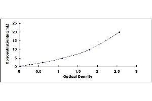 Typical standard curve (HSD17B3 Kit ELISA)