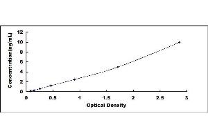 Typical standard curve (MDM2 Kit ELISA)