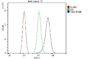 Flow Cytometry analysis of THP-1 cells using anti-TXN2 antibody (ABIN7602150). (TXN2 anticorps  (AA 60-166))