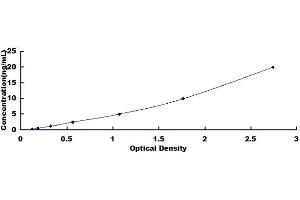 Typical standard curve (ATP1A2 Kit ELISA)