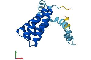 AlphaFold protein structure predicition of Human Recombinant GOLT1B Protein, UniprotID Q9Y3E0