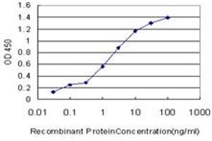 Detection limit for recombinant GST tagged PRKG1 is approximately 0.