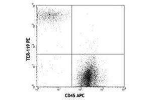 Flow Cytometry (FACS) image for anti-Erythroid Cells antibody (PE) (ABIN2667369) (Erythroid Cells anticorps  (PE))