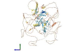 AlphaFold protein structure predicition of Human Recombinant ZEB2 Protein, UniprotID O60315