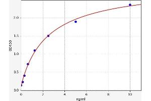 Typical standard curve